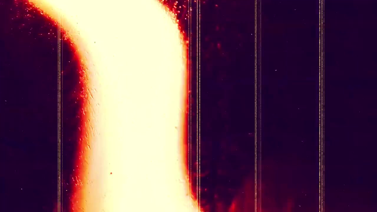 Vazamento de Luz Abstrato com Granulação de Filme Vintage e Arranhões