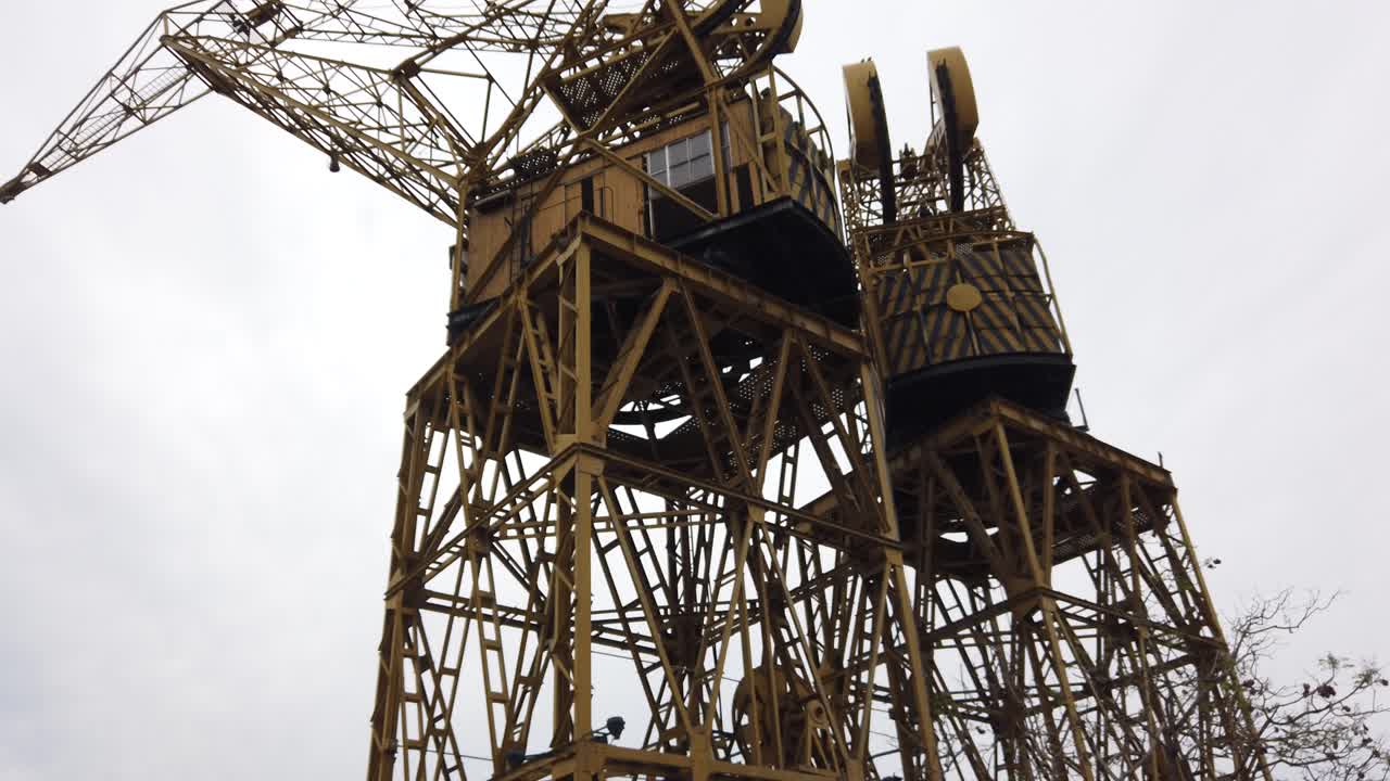 Giant Yellow Industrial Crane