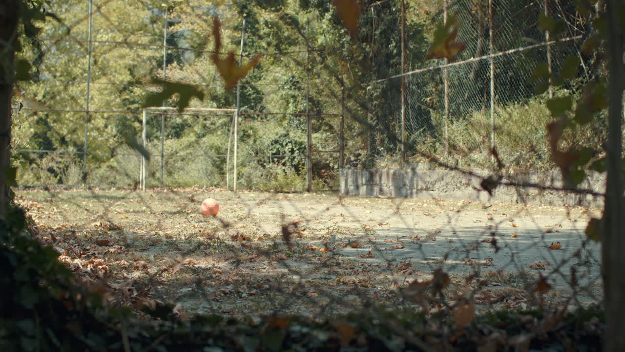 Abandoned Soccer Field in Autumn