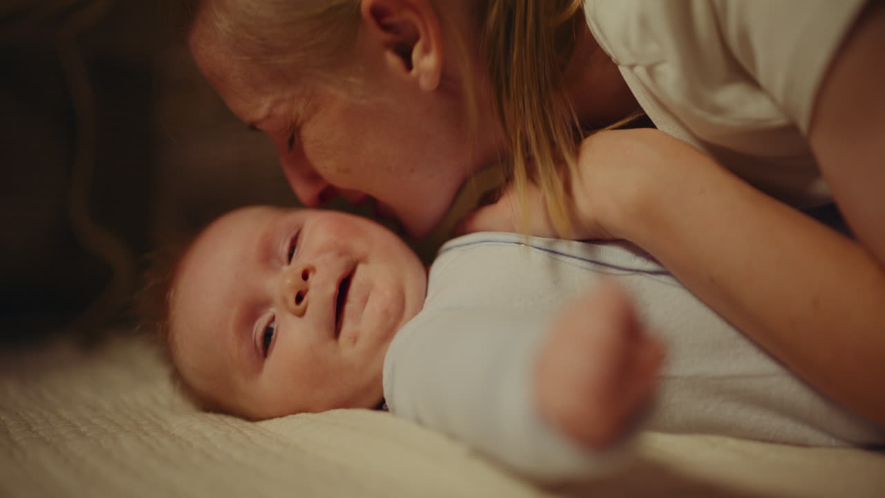 Mother and Baby Bonding Moment