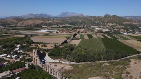 old aqueduct aerial view