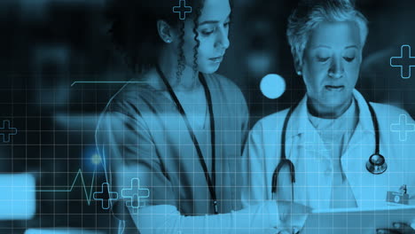 doctors collaborating in a digital healthcare environment