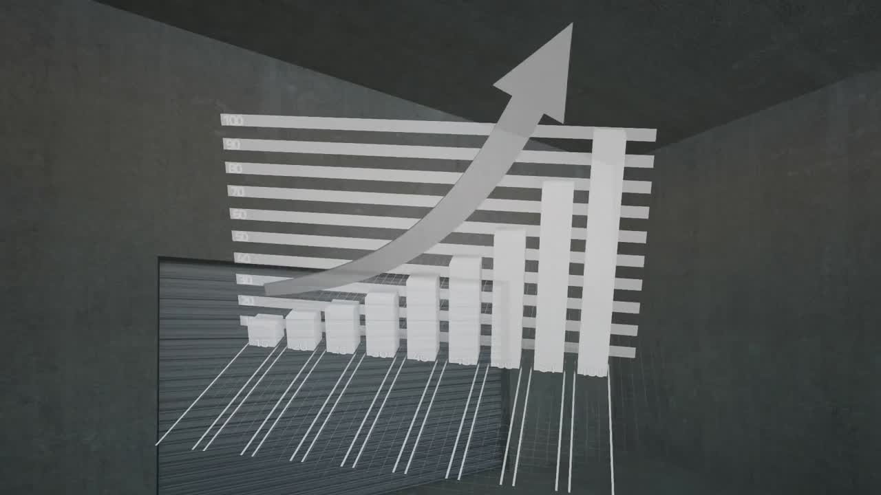 animación de las estadísticas en fondo oscuro