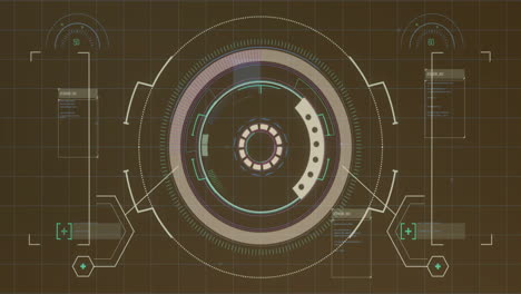 animation of data processing over scope scanning