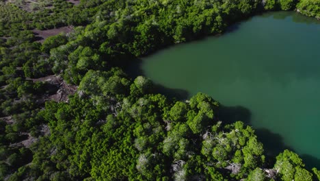 una vista panorámica de la belleza natural en bahía concepción, baja california sur, méxico - toma aérea de un dron