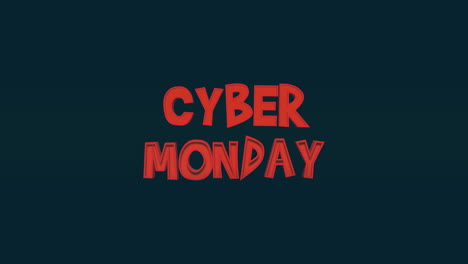 Cartoon-Cyber-Monday-text-on-clean-blue-gradient