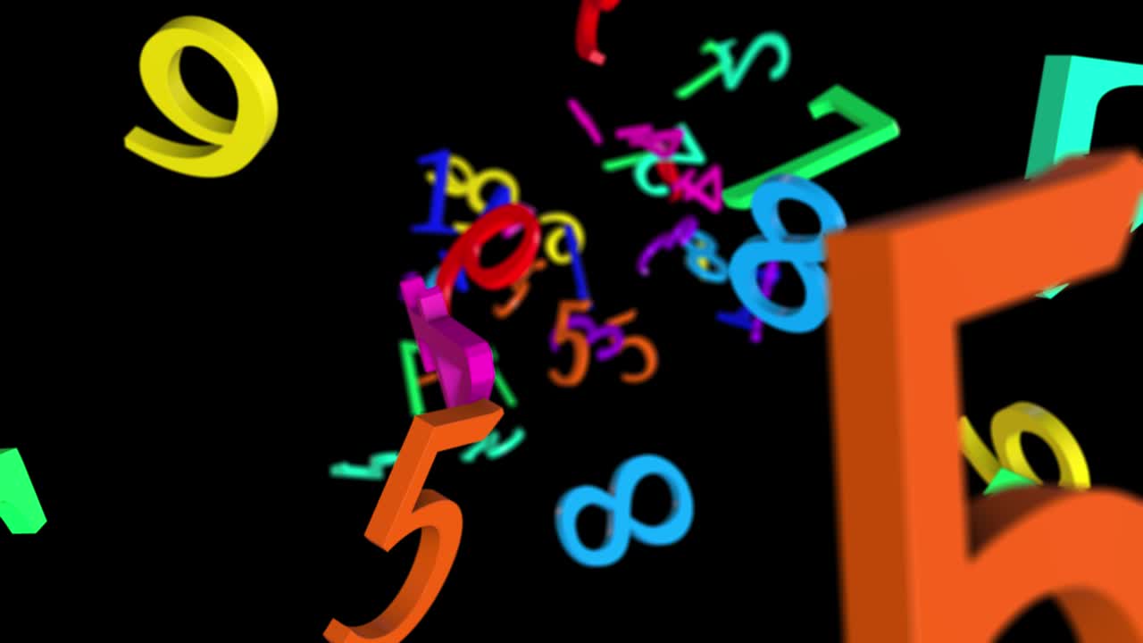 números aleatorios de fondo 4k