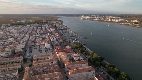 City-Coast-of-Vila-Real-Santo-Antonio-Aerial-View