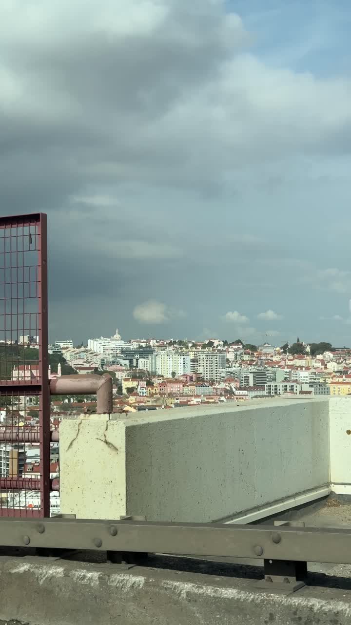 Cityscape View from a Bridge