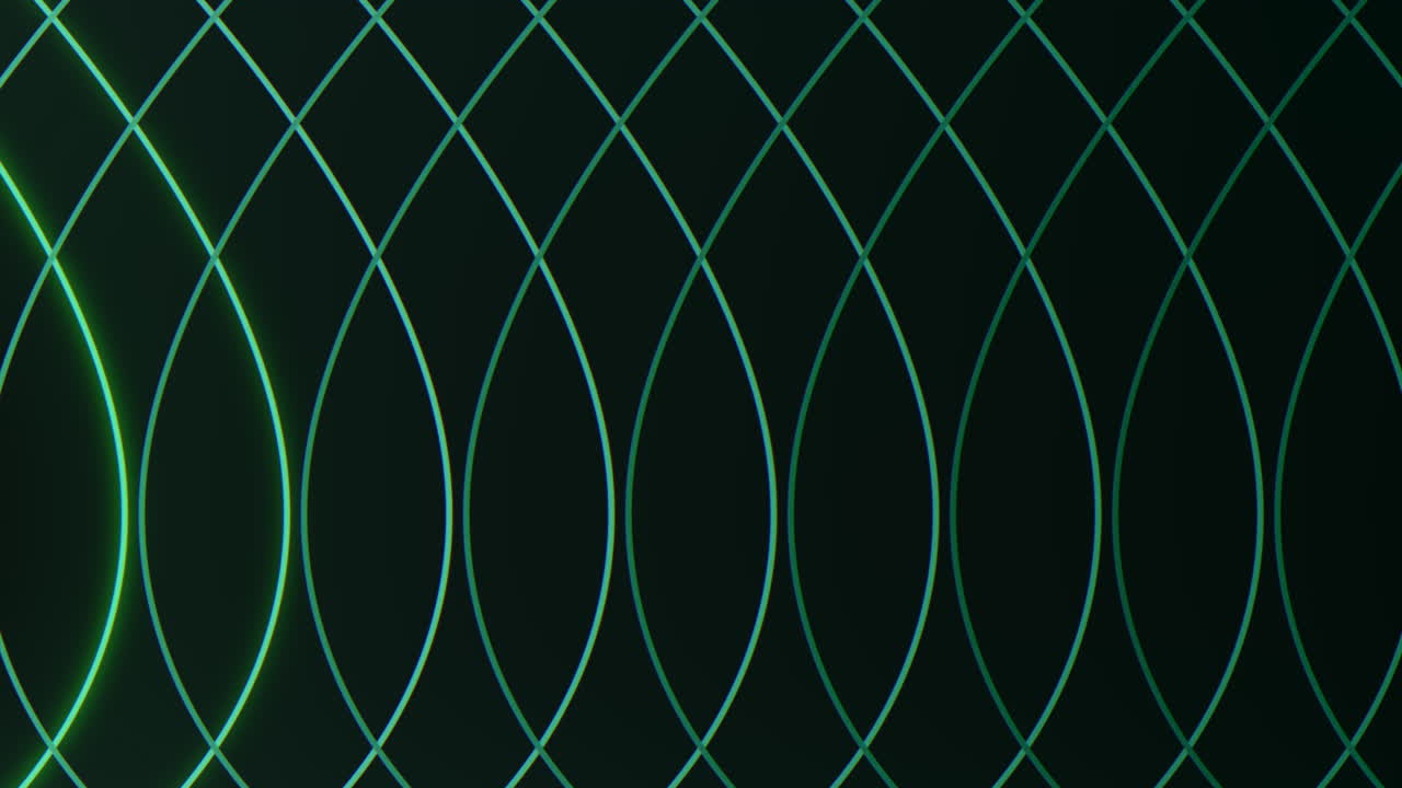 Pulse neon green lines in rows on black gradient