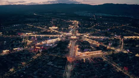 night view of turks bagua city.