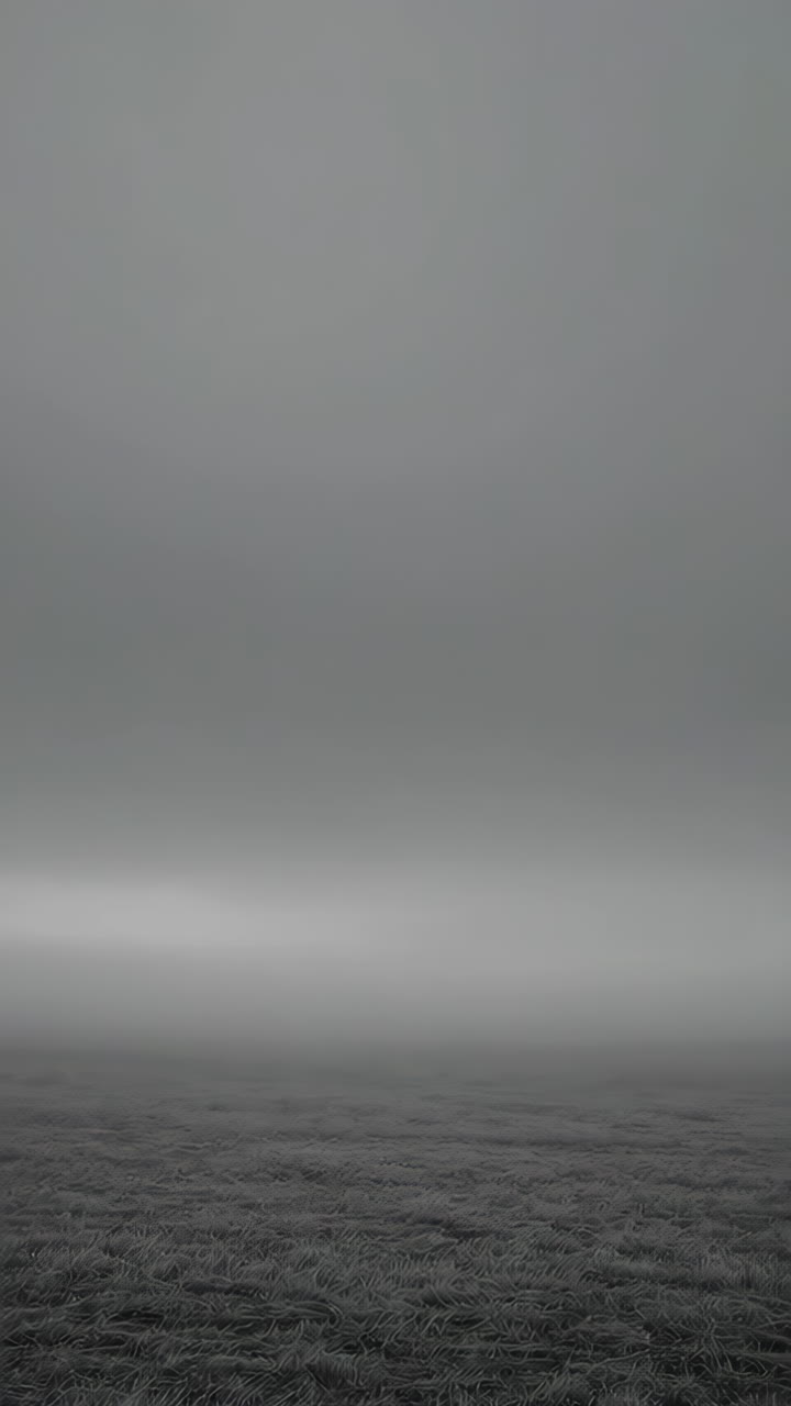 Foggy Field Landscape