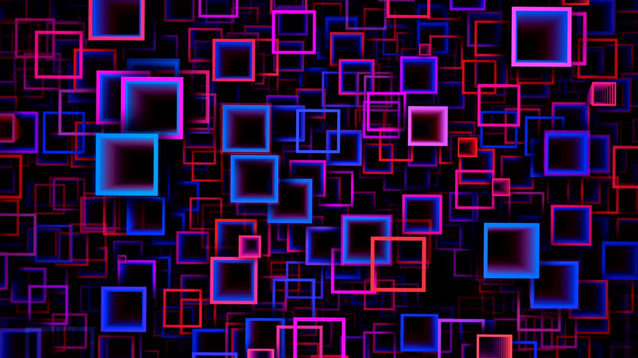 Colorful Dancing Cubes Flow Loop Background Animation 4K UHD Ultra HD