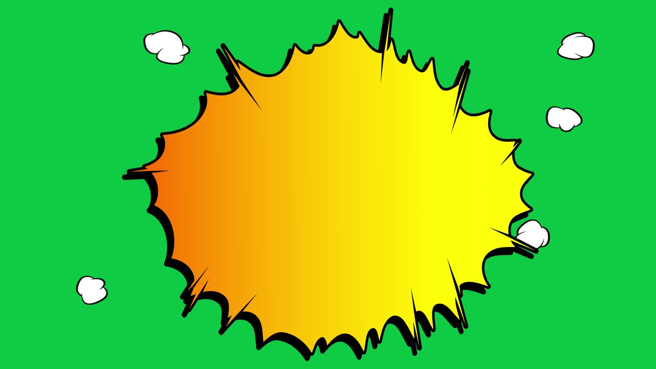 fondo abstracto con pantalla verde. cartel de movimiento. 4k cómics animados elementos en movimiento.