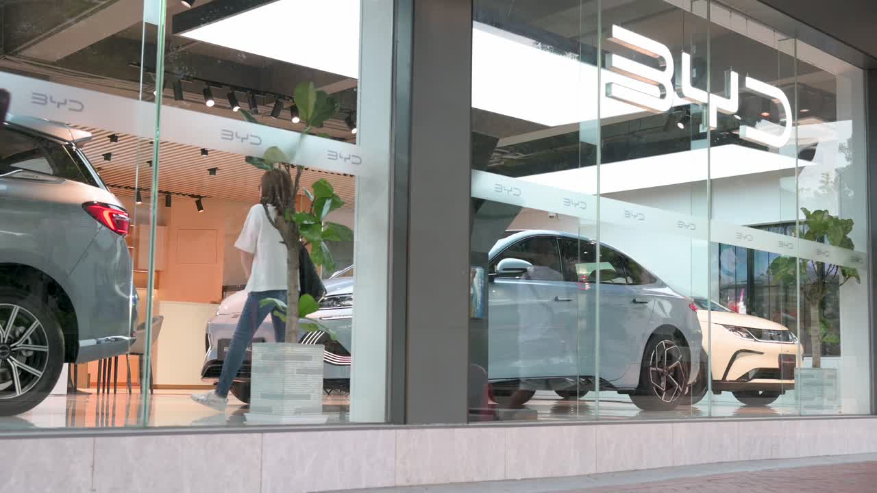 BYD Electric Vehicle Dealership in Hong Kong