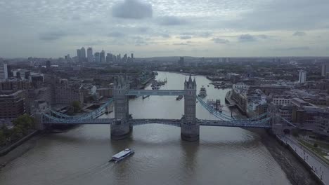 aerial view of tower bridge