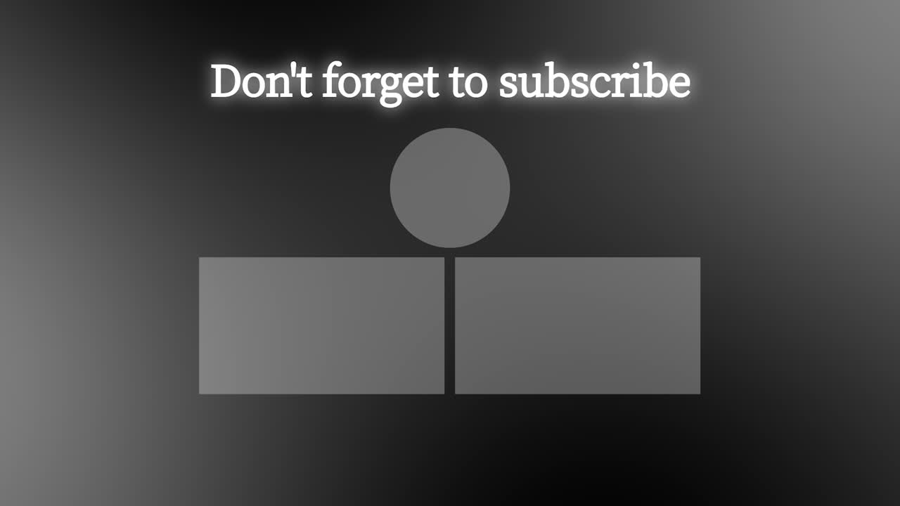 간단한 그라데이션 엔드 카드 엔딩 스크린 모션 그래픽