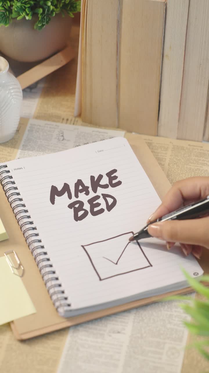 VIDEO VERTICALE: Spuntare 'rifare il letto' dalla lista di controllo