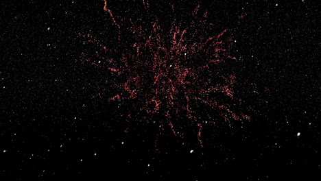 cielo nocturno con fuegos artificiales