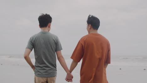 couple walking on the beach