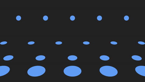 Simple-blue-dots-geometric-pattern-in-rows-on-black-gradient