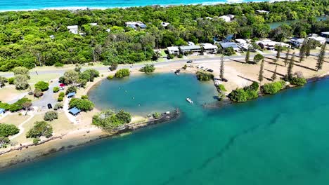 aerial footage showcasing tweed river's natural beauty