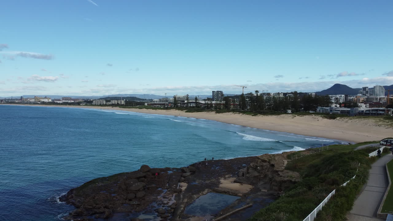 Wollongong Beach Aerial Shot daytime