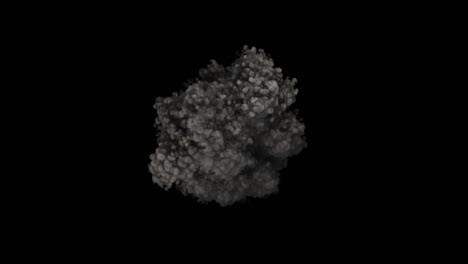 dark smoke explosion