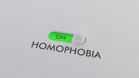 Switching on the HOMOPHOBIA switch