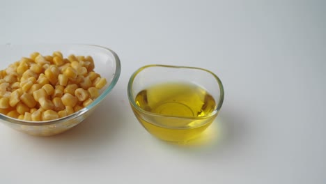 sweetcorn and olive oil