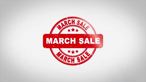 march sale stamp graphic design