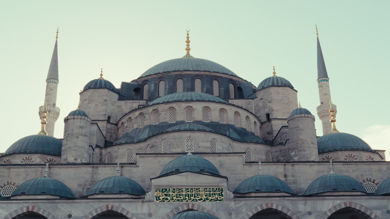Exterior View of the Sultanahmet Mosque in Istanbul, Turkey