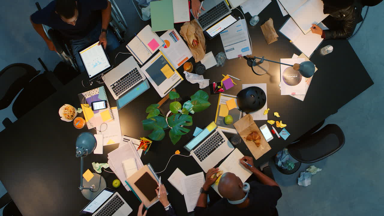 Marketing and advertising team planning