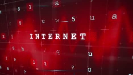 conexión inalámbrica, tecnología de internet texto, datos y luces en fondo oscuro