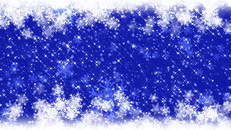 4k snowflakes frame. christmas background