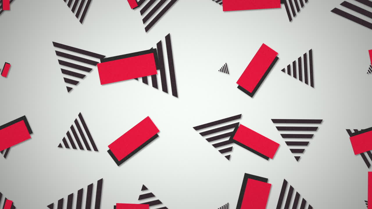 Movimiento de forma geométrica retro sobre fondo abstracto