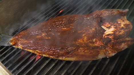 grilled fish on the grill