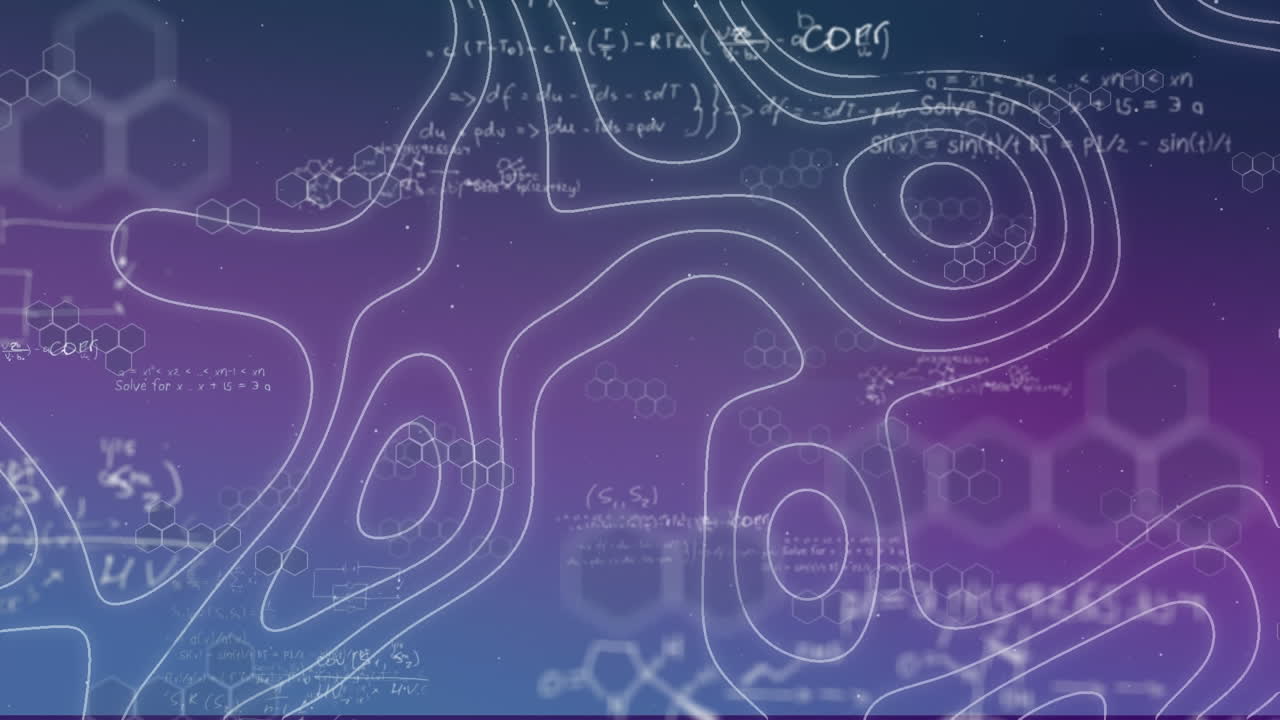 공식을 가로질러 움직이는  ⁇  선의 애니메이션