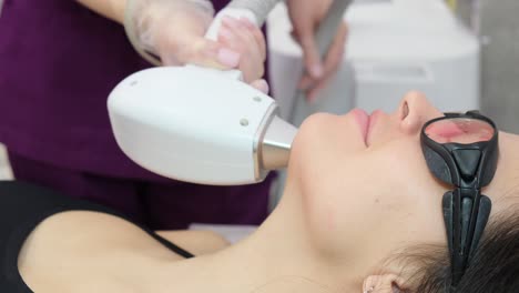laser hair removal in a beauty salon a woman havin 4k 2025 07 24 06 13 19 utc.mov | aesthetics, beauty, beauty industry, beauty routine