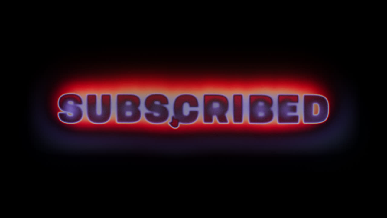 Pulsante di iscrizione animato al neon con effetto luminoso