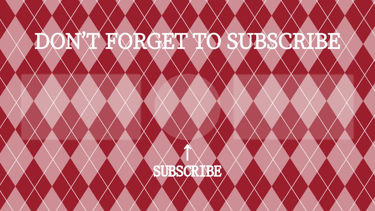 argyle 패턴 엔드 카드 엔딩 스크린 모션 그래픽