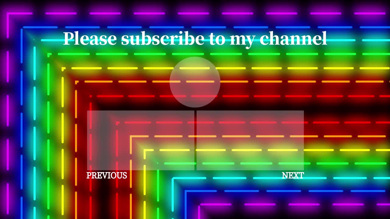 네온 표지판 바 라인 엔드 카드 엔딩 스크린 모션 그래픽