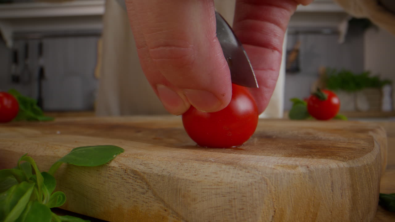 Cutting Cherry Tomatoes