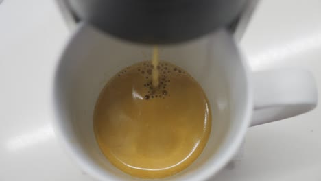 making a morning cup of espresso