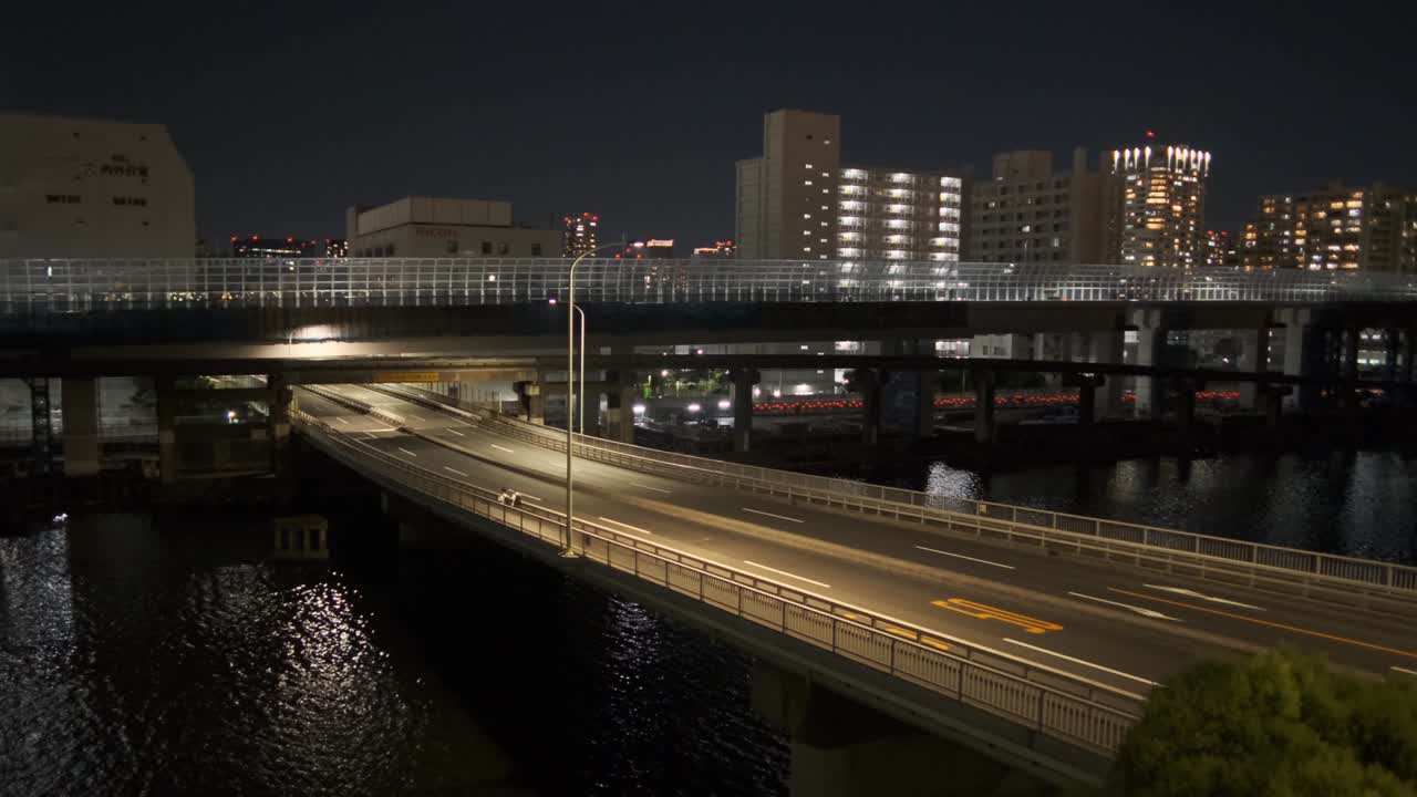 도쿄 시나가와 해변 나이트 뷰 2022