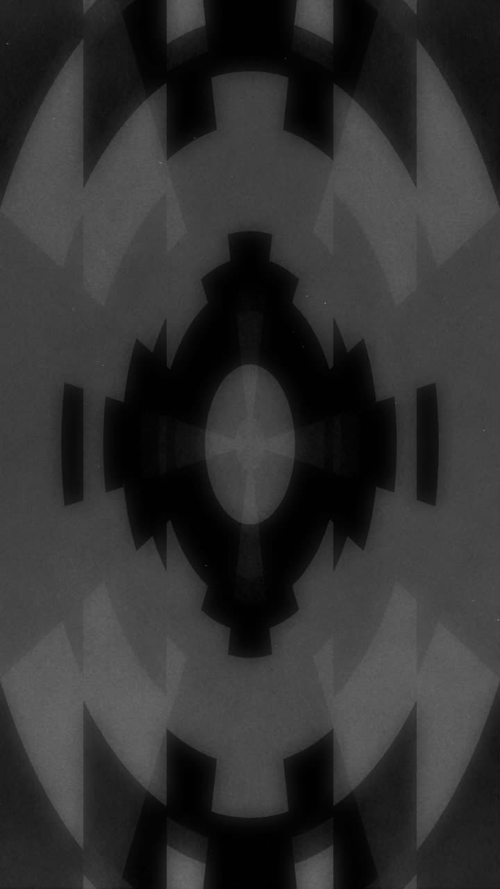 Dynamic Black and White Abstract Geometric Pattern Animation