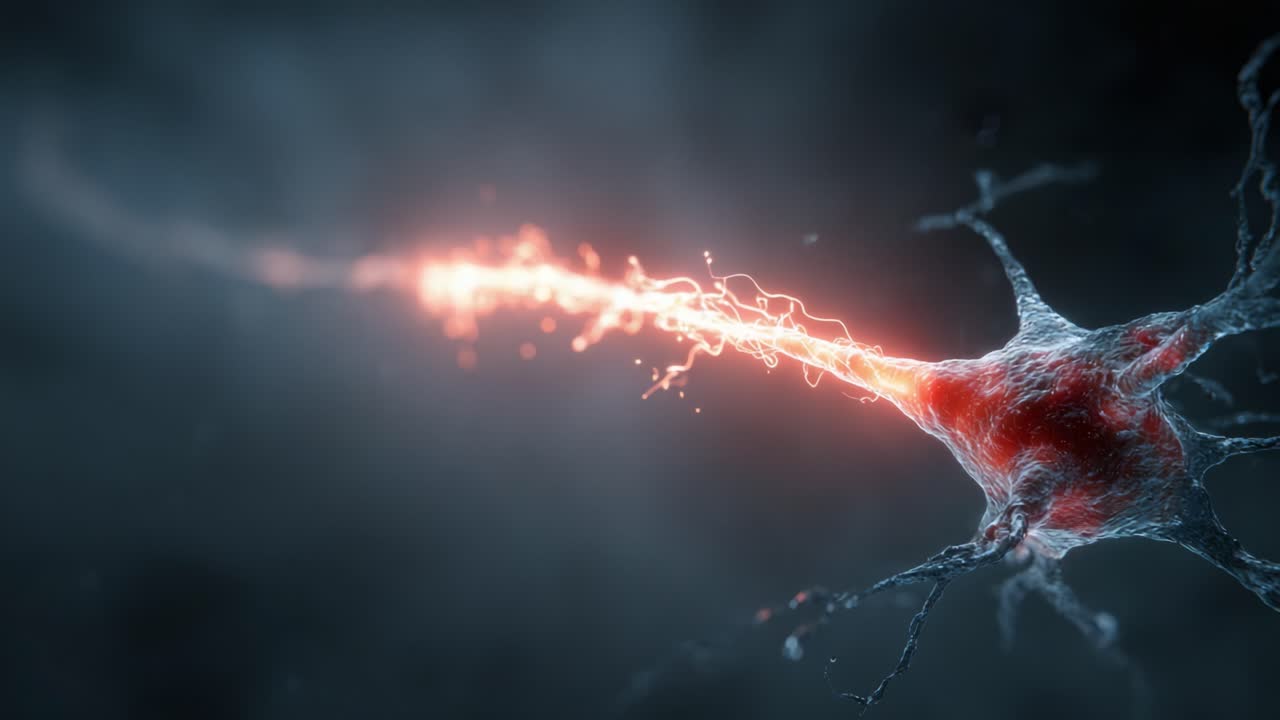 Dynamic Representation of Neuron Activity Illustrated Through Electrifying Signals and Vibrant Connections Capturing the Essence of Neural Communication in Action