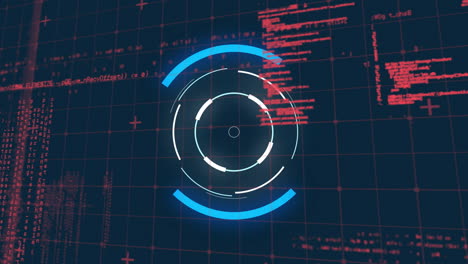 Animation-of-data-processing-with-glowing-scope-scanning