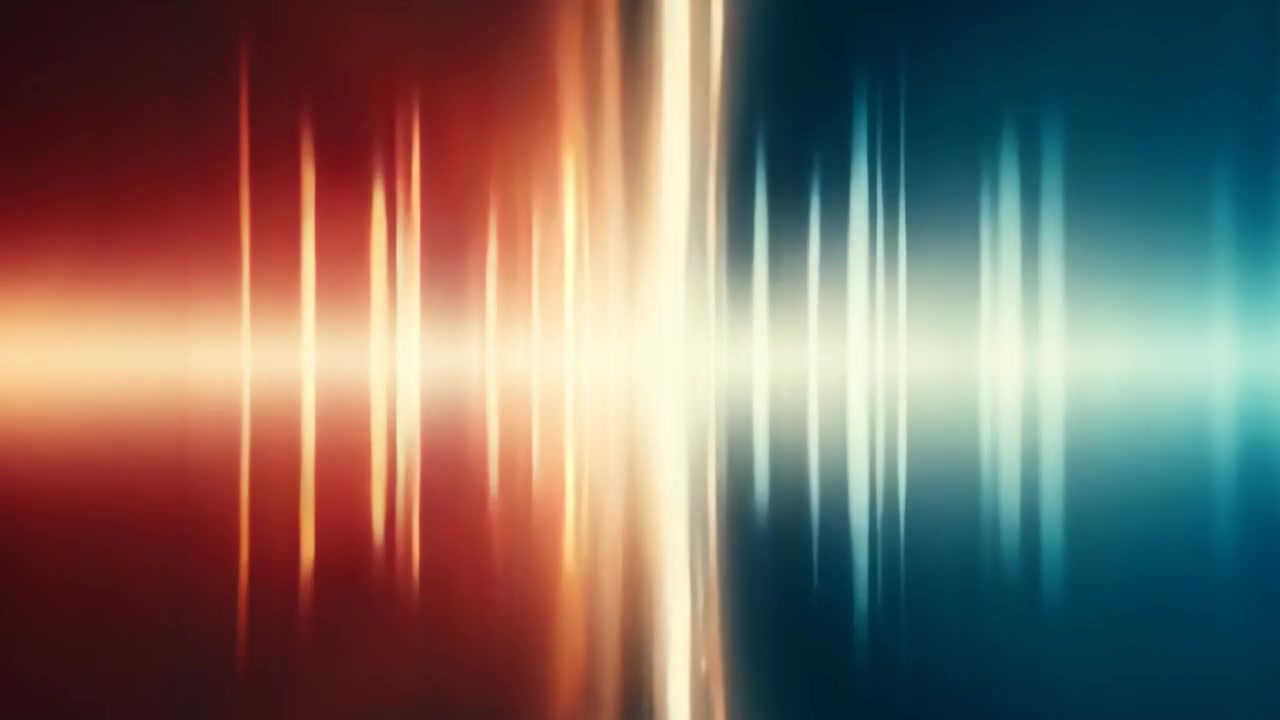 Dynamic Abstract Light Bars Pulsating Like an Audio Equalizer