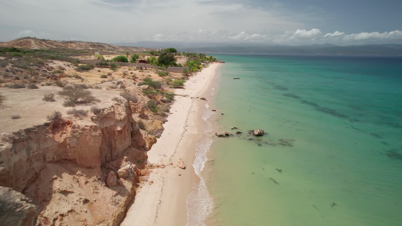 Kuş Bakışı Araya Venezuela Sahili, Tertemiz Playa La Paria Plajı